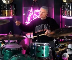 Craig Reynolds playing drums on Twitch