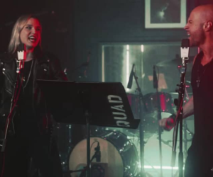 Lzzy Hale and Chris Daughtry performing 'Separate Ways (World's Apart)'/Facebook