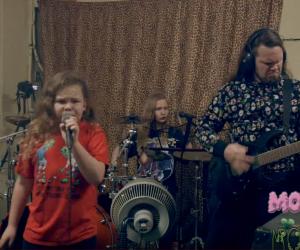 Watch This Dad Play a Grindcore Set With His Kids.