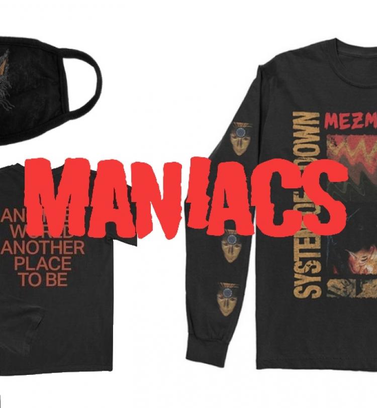 Maniacs Merch Arrivals: Gojira + System Of A Down + AFI