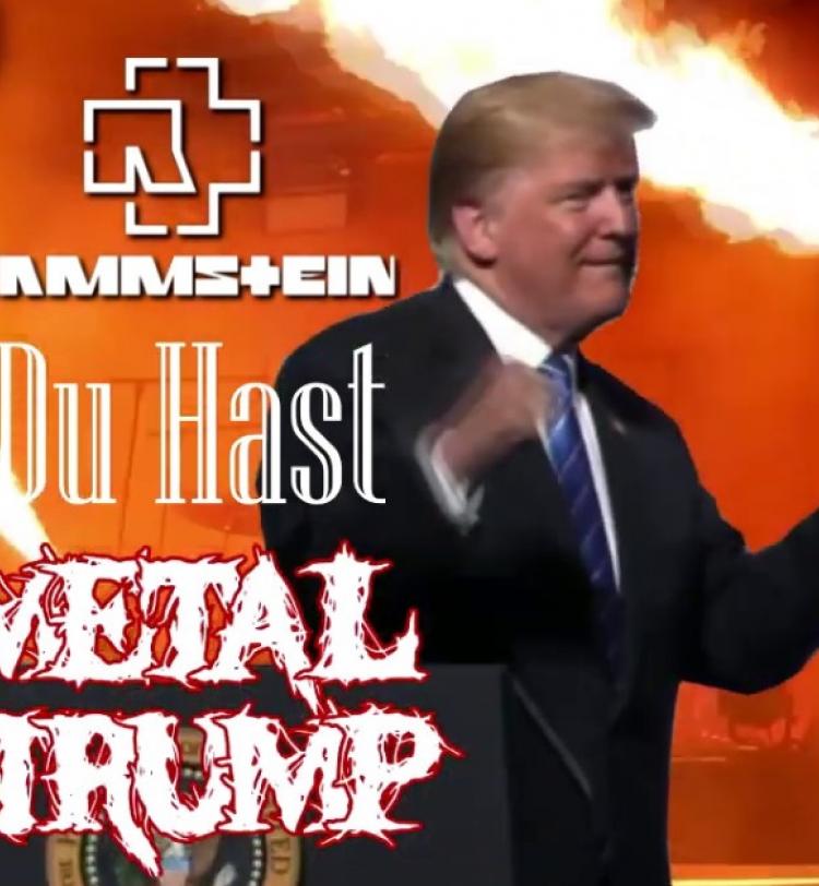 Metal Trump Channels His Inner Rammstein With 'Du Hast' Performance