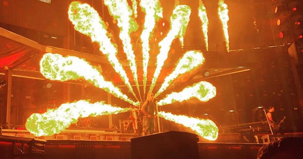 Check Out Some of Rammstein's Crazy New Stage Pyro - Maniacs Online