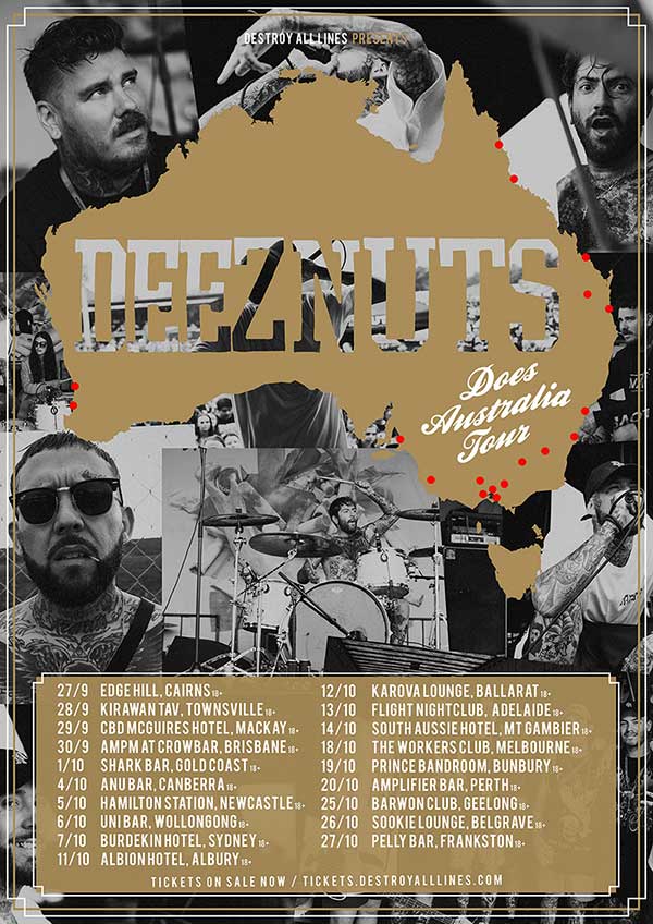 Deez Nuts Does Australia Tour Poster