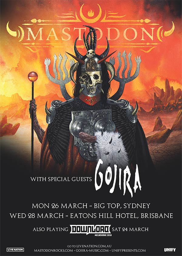 Mastodon & Gojira Download Festival Sideshows Announced Maniacs