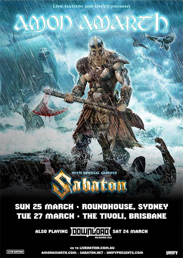 Amon Amarth tour poster