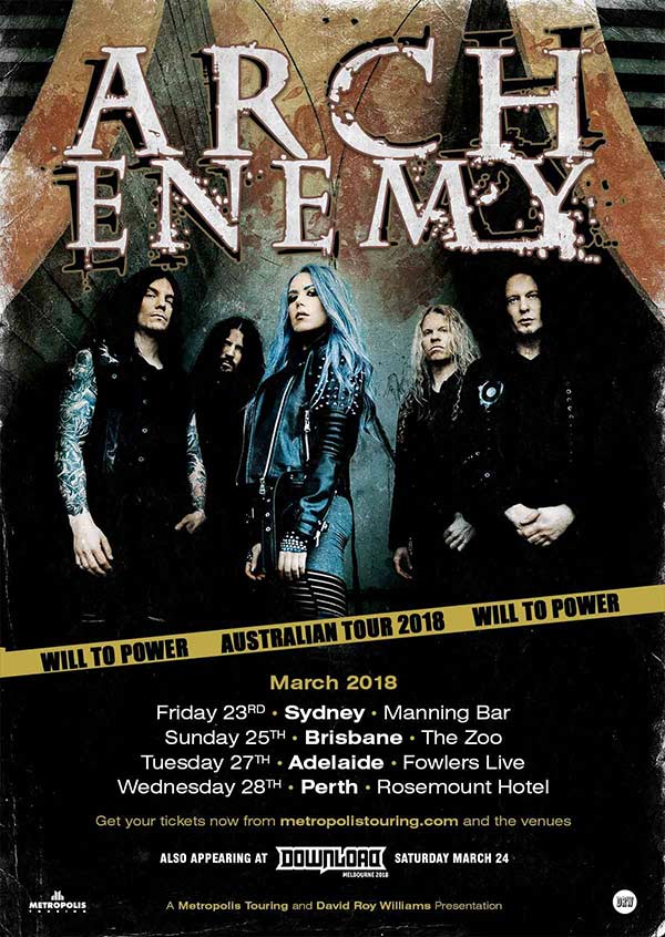 Arch Enemy Australian Tour