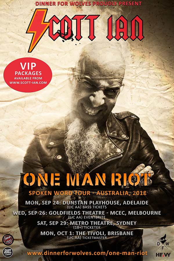 One Man Riot tour poster